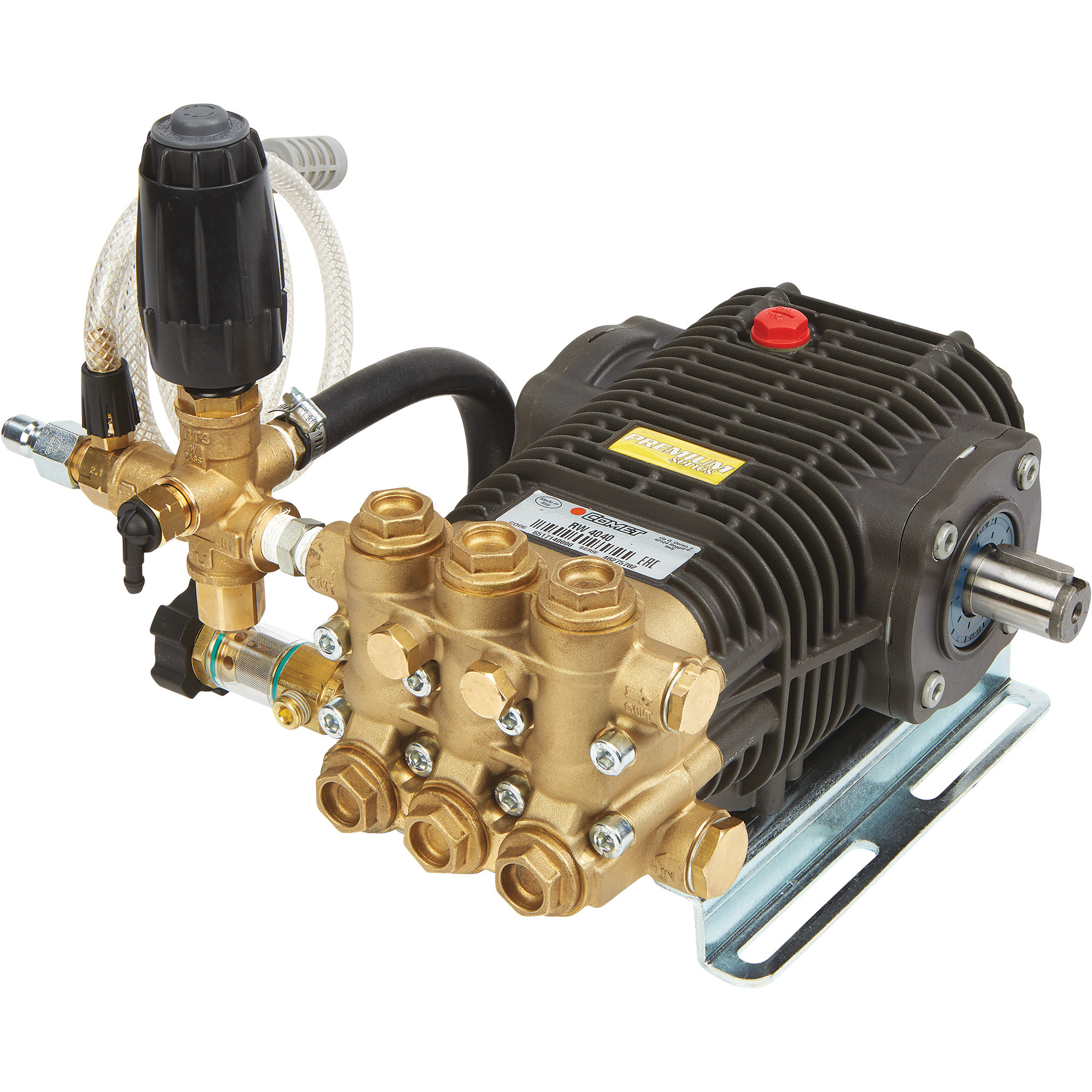 Comet Pressure Washer Pump Assembly, 4000 PSI, 3.5 GPM, Belt Drive, Gas/Electric, Model RW 4040S